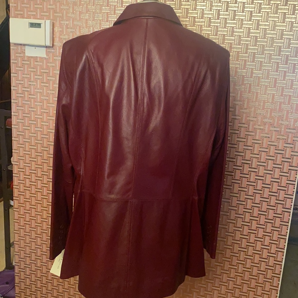Lord and Taylor Women Leather Jacket - Picture 6 of 13